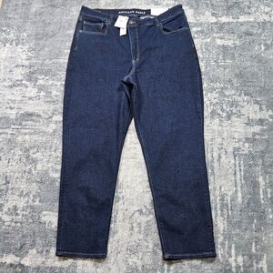 NWT American Eagle Mom Jeans Stretch Womens Size 18 Regular Super High Rise